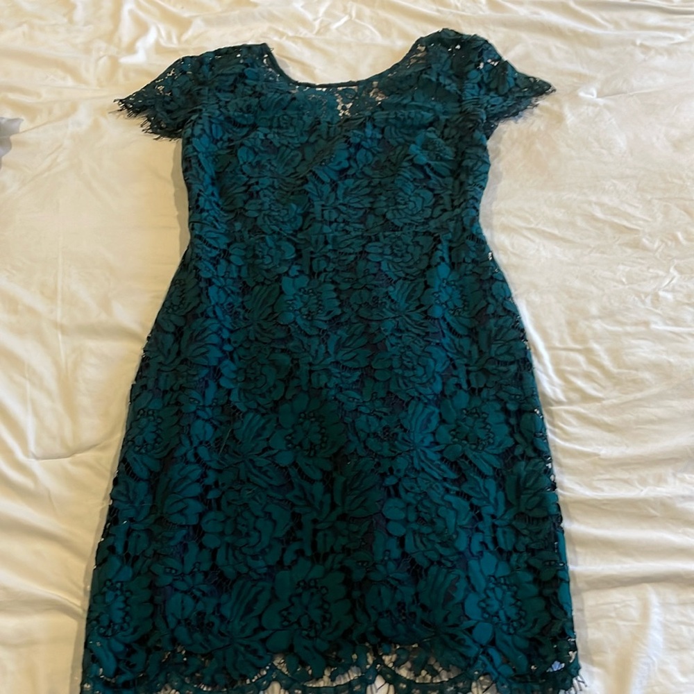 Banana Republic Emerald Lace Dress